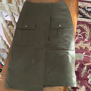 Olive Green Women's Skirt